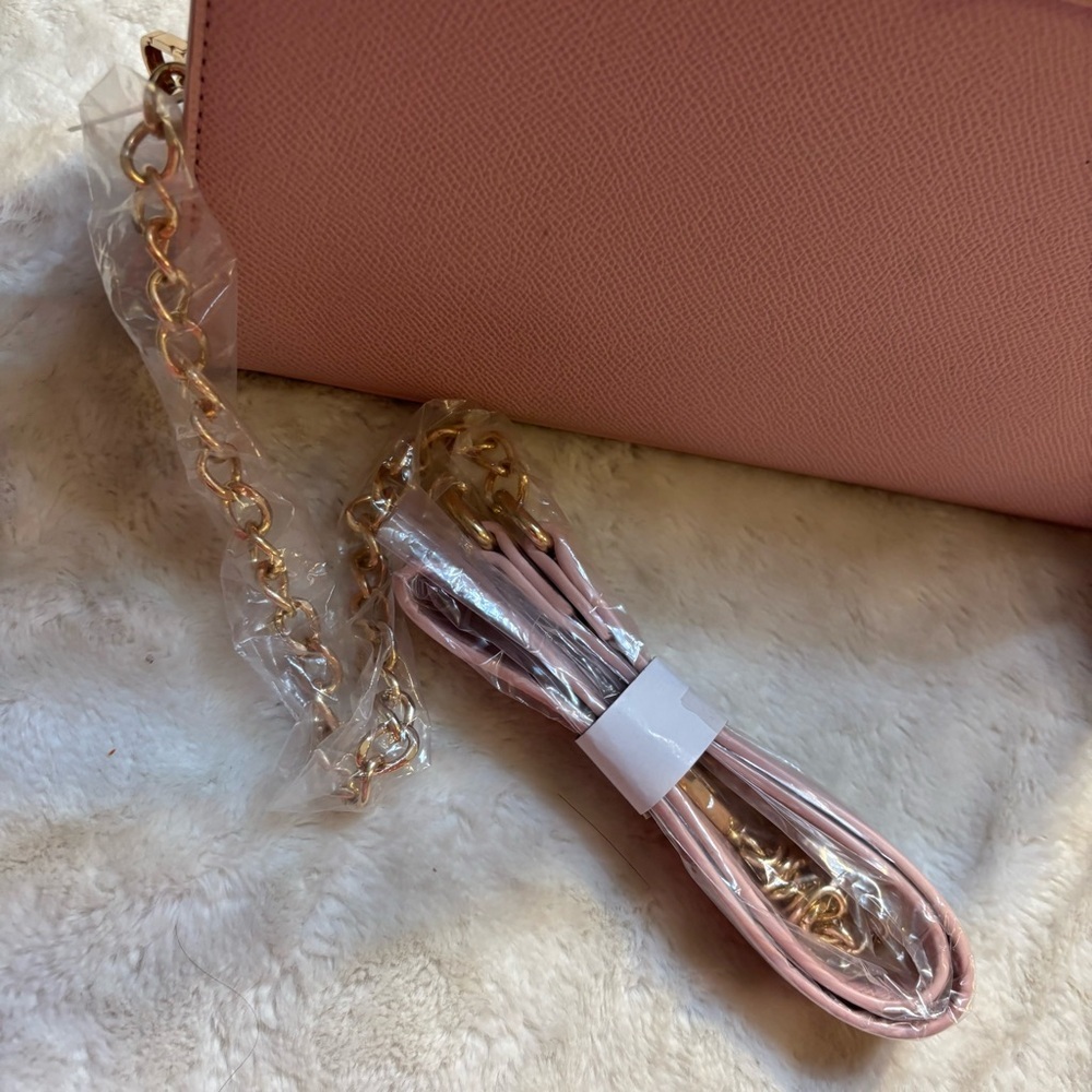 NWT Grossi New York Crossbody Bag Barbie Pink Faux Leather Gold Hardware NEW - Picture 11 of 15